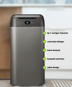 Komposter Green Convert Heimkomposter Front mit Vorteilen Design, Aluminium Küchenabfall recycling Kompost für Dünger im Garten Gewächshaus und Pflanzen