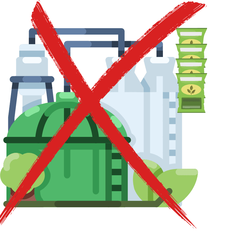 Kompostieranlage, Fabrik, Düngemittelfabrik, Recycling, weite Transporte