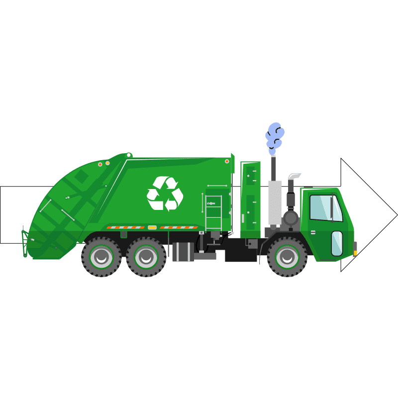 Müllauto, Mülltransport, Abfall, umweltschädlich, CO²